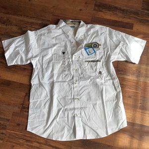 Columbia Sharptail Short Sleeve Shirt Men’s M White